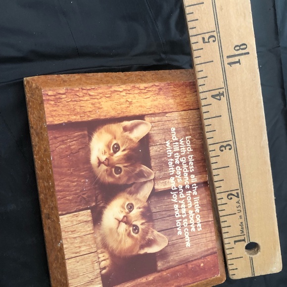 vintage Cat Picture (Framed in  Wooden Frame) Kodak Mini - Picture 3 of 3